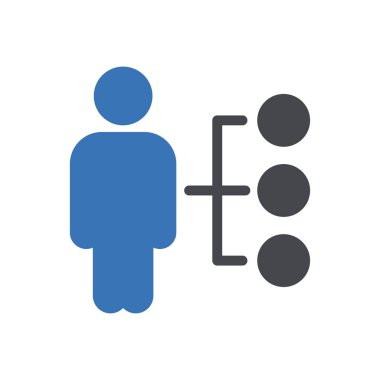 Web sitesi tasarımı ve masaüstü zarfları için hiyerarşi simgesi, geliştirme. premium paket.