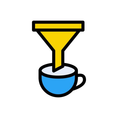 Web sitesi tasarımı ve masaüstü zarfları için kahve simgesi, geliştirme. premium paket.