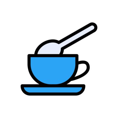 Web sitesi tasarımı ve masaüstü zarfları için kahve simgesi, geliştirme. premium paket.