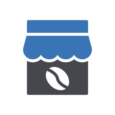 Web sitesi tasarımı ve masaüstü zarfları için kahve simgesi, geliştirme. premium paket.