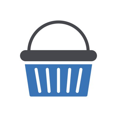 Web sitesi tasarımı ve masaüstü zarfları için sepet simgesi, geliştirme. premium paket.