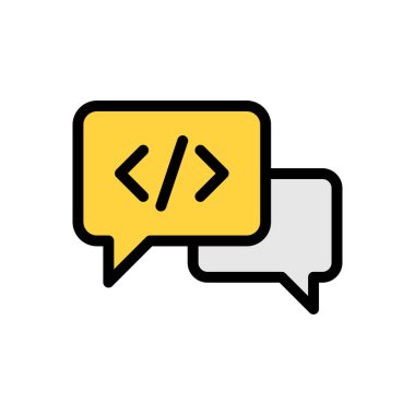 Web sitesi tasarımı ve masaüstü zarfları için simge kodlama, geliştirme. premium paket.