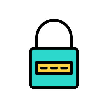 Web sitesi tasarımı ve masaüstü zarfları için simgeyi kilitle, geliştirme. premium paket.