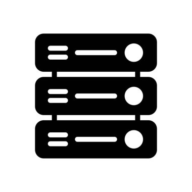 Web sitesi tasarımı ve masaüstü zarfları için sunucu simgesi, geliştirme. premium paket.