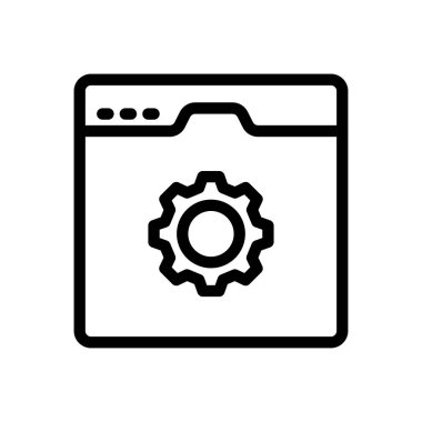 Web sitesi tasarımı ve masaüstü zarfları için tarayıcı simgesi, geliştirme. premium paket.