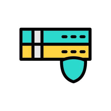 Web sitesi tasarımı ve masaüstü zarfları için sunucu simgesi, geliştirme. premium paket.