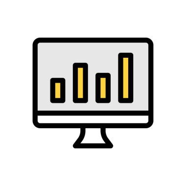 Web sitesi tasarımı ve masaüstü zarfları için rapor simgesi, geliştirme. premium paket.