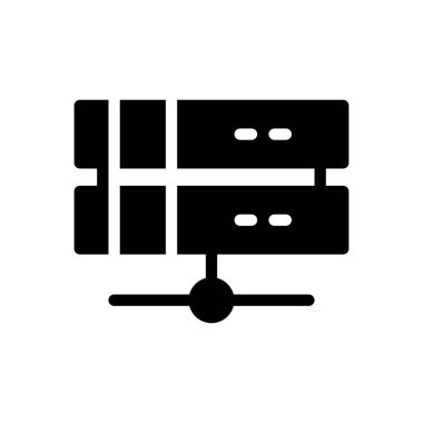 Web sitesi tasarımı ve masaüstü zarfları için sunucu simgesi, geliştirme. premium paket.