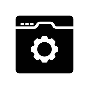 Web sitesi tasarımı ve masaüstü zarfları için tarayıcı simgesi, geliştirme. premium paket.