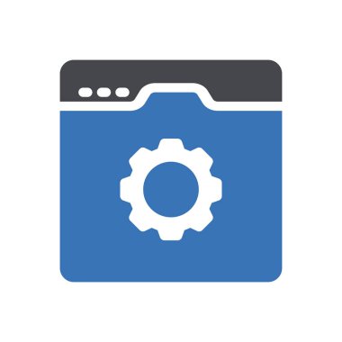 Web sitesi tasarımı ve masaüstü zarfları için tarayıcı simgesi, geliştirme. premium paket.