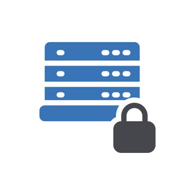 Web sitesi tasarımı ve masaüstü zarfları için sunucu simgesi, geliştirme. premium paket.