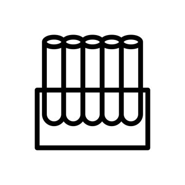 Web sitesi tasarımı ve masaüstü zarfları için laboratuvar simgesi, geliştirme. premium paket.