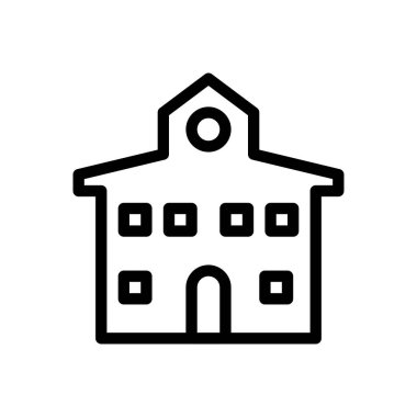 site tasarımı ve masaüstü zarfları için kolej simgesi, geliştirme. premium paket.