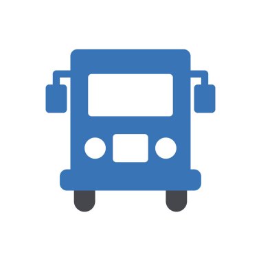 site tasarımı ve masaüstü zarfları için bus simgesi, geliştirme. premium paket.