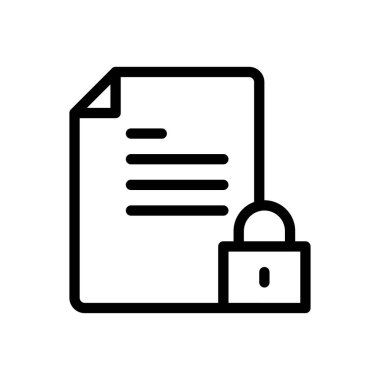 Web sitesi tasarımı ve masaüstü zarfları için dosya kilidi simgesi, geliştirme. premium paket.