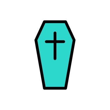 tabut simgesi web sitesi tasarımı ve masaüstü zarfı, geliştirme için. premium paket.