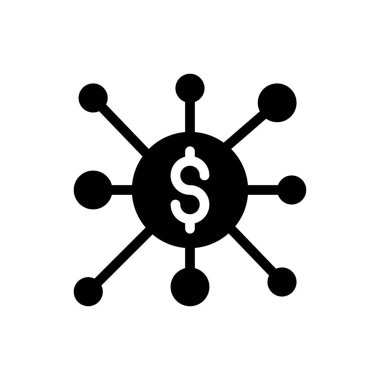 Web sitesi tasarımı ve masaüstü zarfları için dolar simgesi, geliştirme. premium paket.