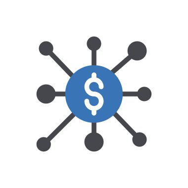 Web sitesi tasarımı ve masaüstü zarfları için dolar simgesi, geliştirme. premium paket.