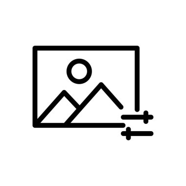 Web sitesi tasarımı ve masaüstü zarfları için resim simgesi, geliştirme. premium paket.