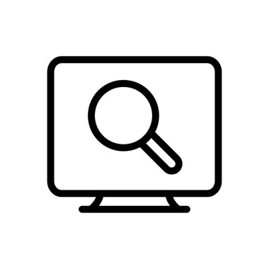 Web sitesi tasarımı ve masaüstü zarfları için arama simgesi, geliştirme. premium paket.