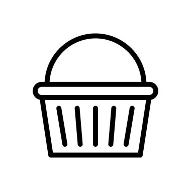 Web sitesi tasarımı ve masaüstü zarfları için sepet simgesi, geliştirme. premium paket.