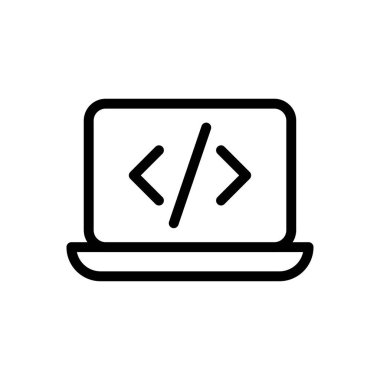 Web sitesi tasarımı ve masaüstü zarfları için simge kodlama, geliştirme. premium paket.