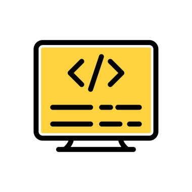 Web sitesi tasarımı ve masaüstü zarfları için simge kodlama, geliştirme. premium paket.