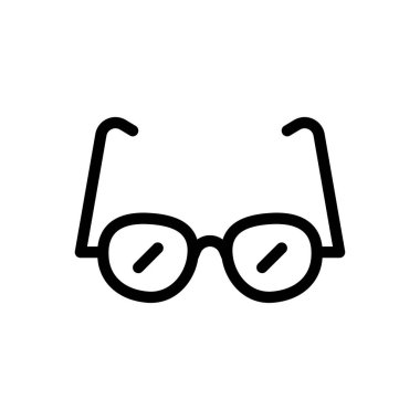 Web sitesi tasarımı ve masaüstü zarfları için gözlük simgesi, geliştirme. premium paket.