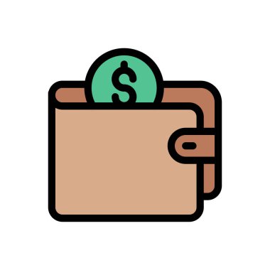 Cüzdan Simgesi web sitesi tasarımı ve masaüstü zarfları için, geliştirme. premium paket.