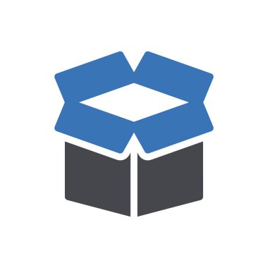 Web sitesi tasarımı ve masaüstü zarfları için kutu simgesi, geliştirme. premium paket.