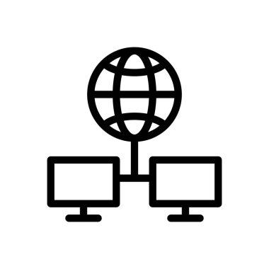 Web sitesi tasarımı ve masaüstü zarfları için bağlantı simgesi, geliştirme. premium paket.