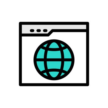 Web sitesi tasarımı ve masaüstü zarfları için internet simgesi, geliştirme. premium paket.