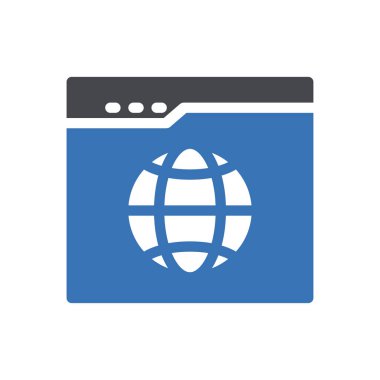 Web sitesi tasarımı ve masaüstü zarfları için tarayıcı simgesi, geliştirme. premium paket