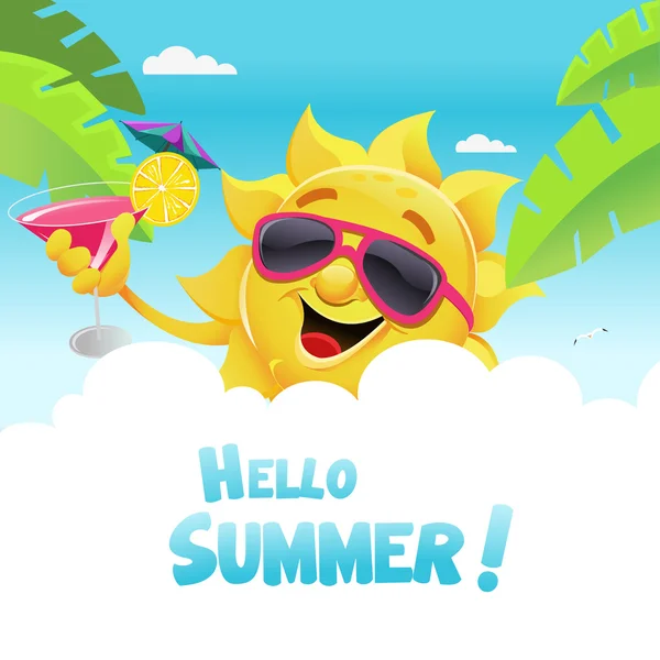 Hallo zomer — Stockvector