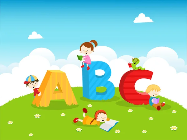 ABC Kids Royaltyfria Stockvektorer