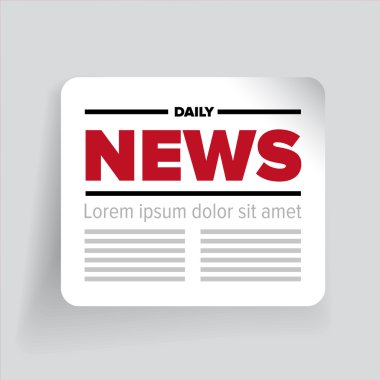 Haber simge etiketi vektör