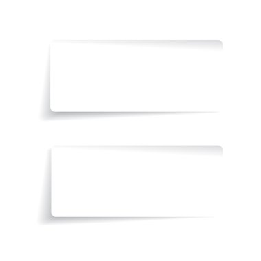 vektör boş etiketleri