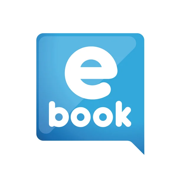E-boek. Elektronische bibliotheek pictogram — Stockvector