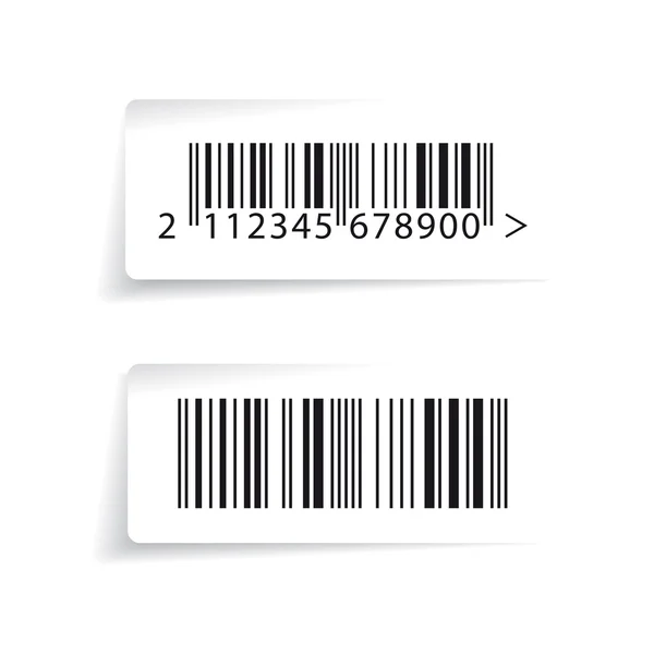 Vettore etichetta codice a barre — Vettoriale Stock