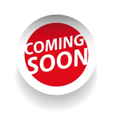 Etiket vektör coming soon
