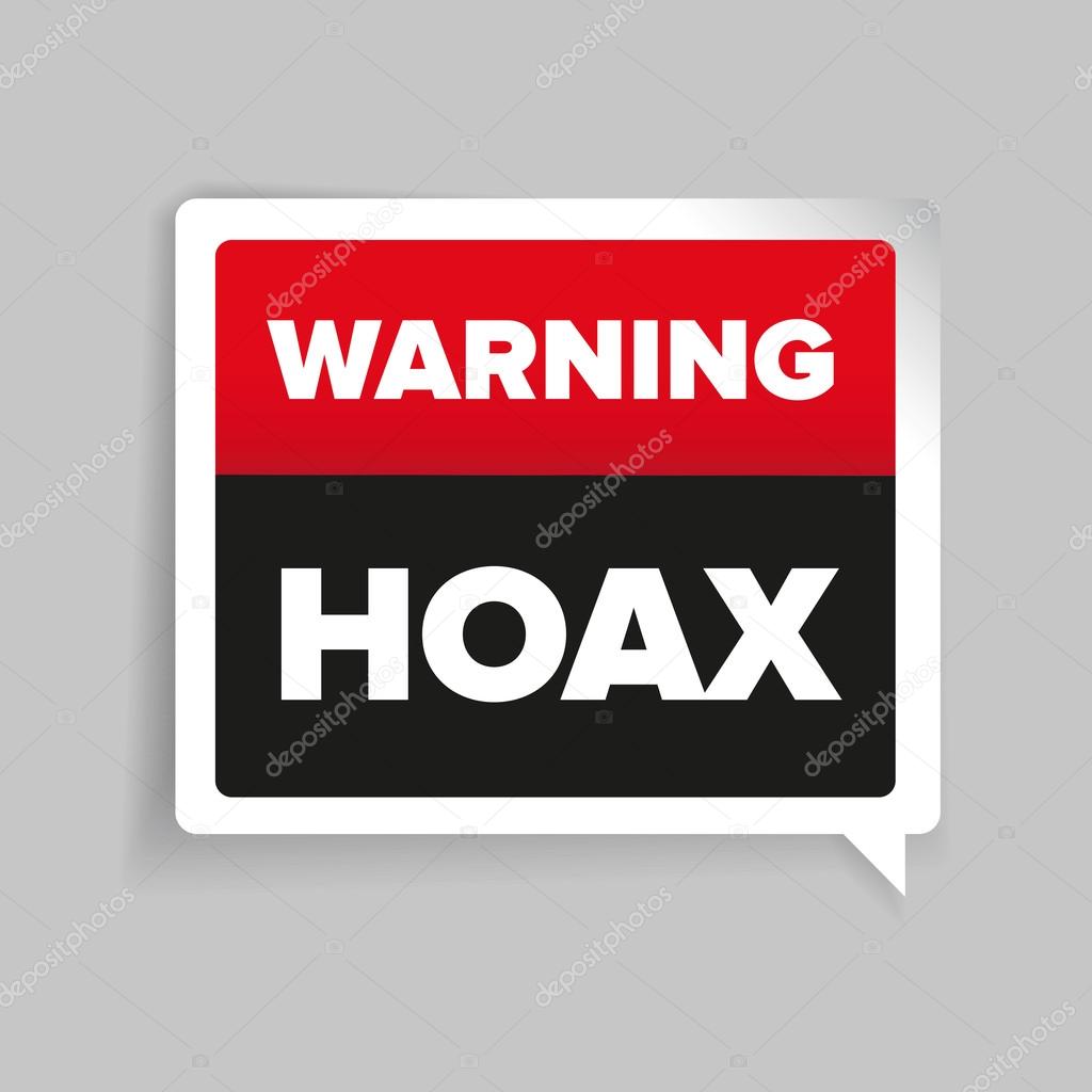 Warning of Internet Hoax vector