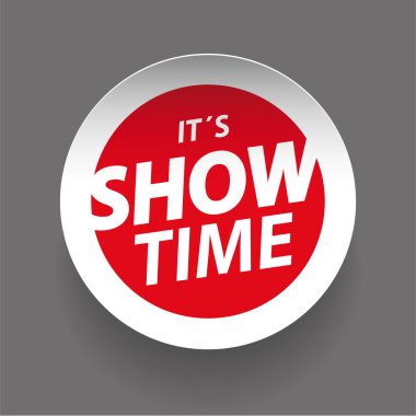Its showtime red label clipart