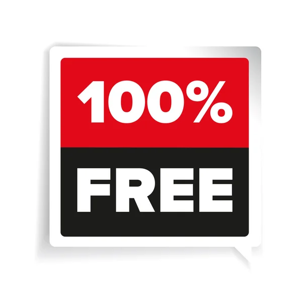 100% free label vector — стоковый вектор