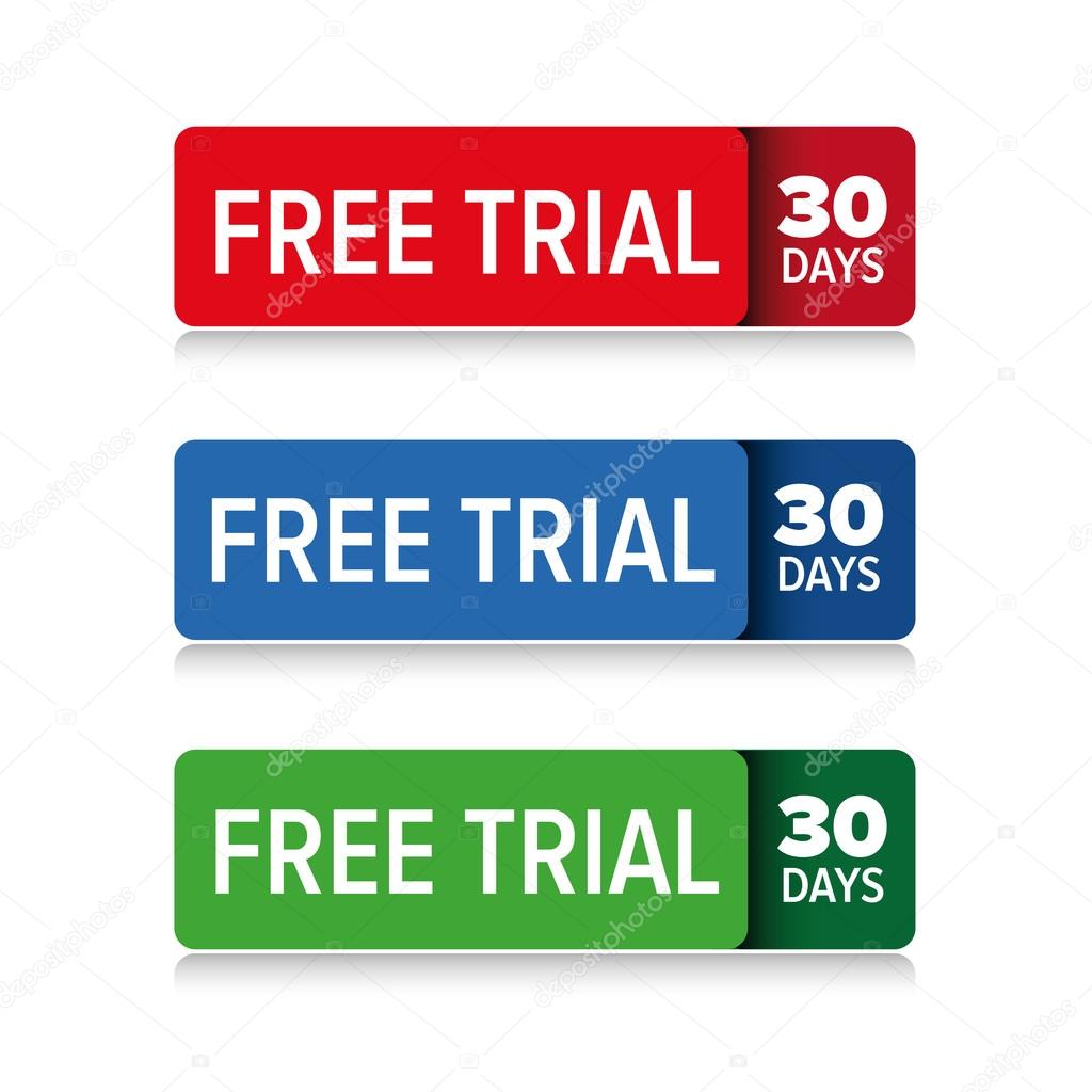 Free trial 30 days vector