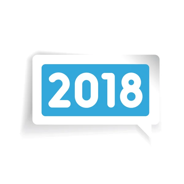 Yeni 2018 yıl — Stok Vektör