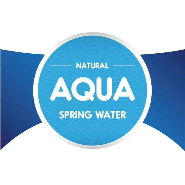 Aqua water Golf label of sticker — Stockvector