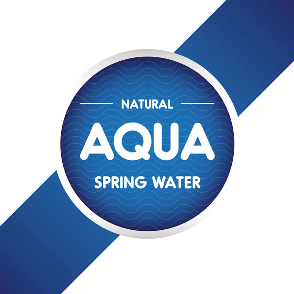 Aqua water Golf label of sticker — Stockvector