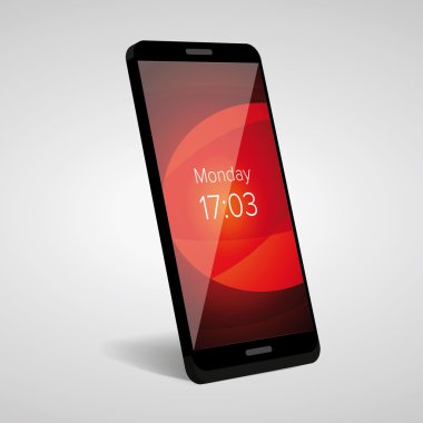 Smartphone simge vektör mockup