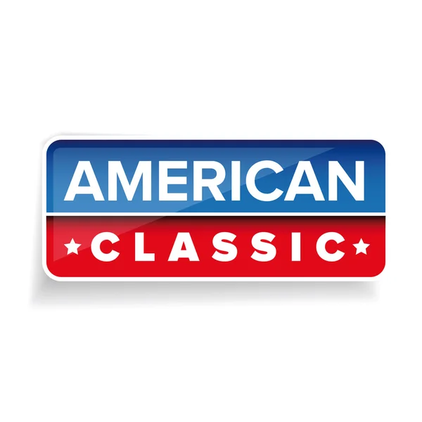 Векторная кнопка American Classic — стоковый вектор