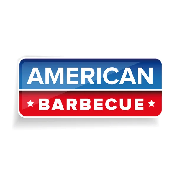 American Barbecue segno vettore — Vettoriale Stock